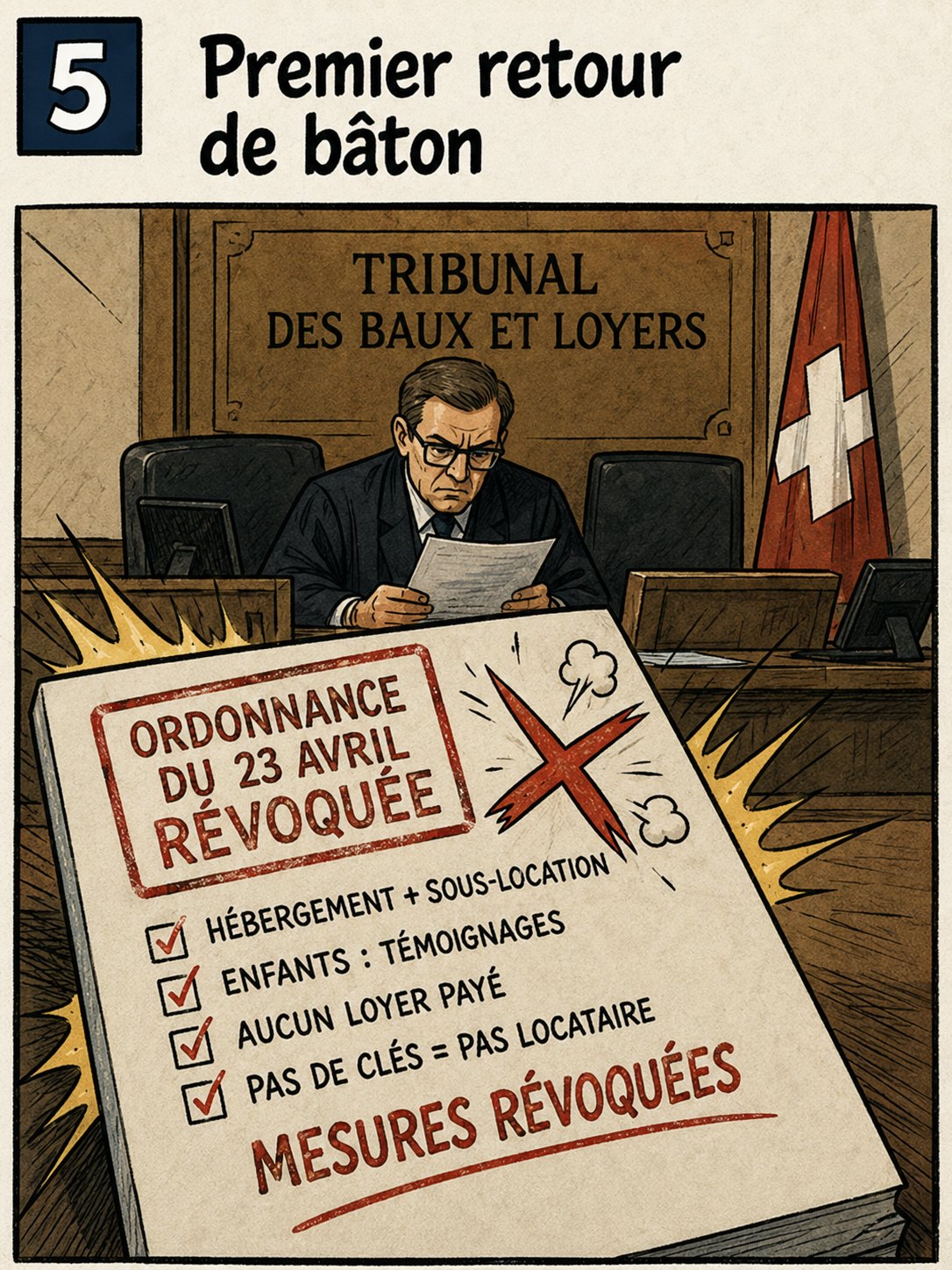 Le Tribunal des baux et loyers révoque
