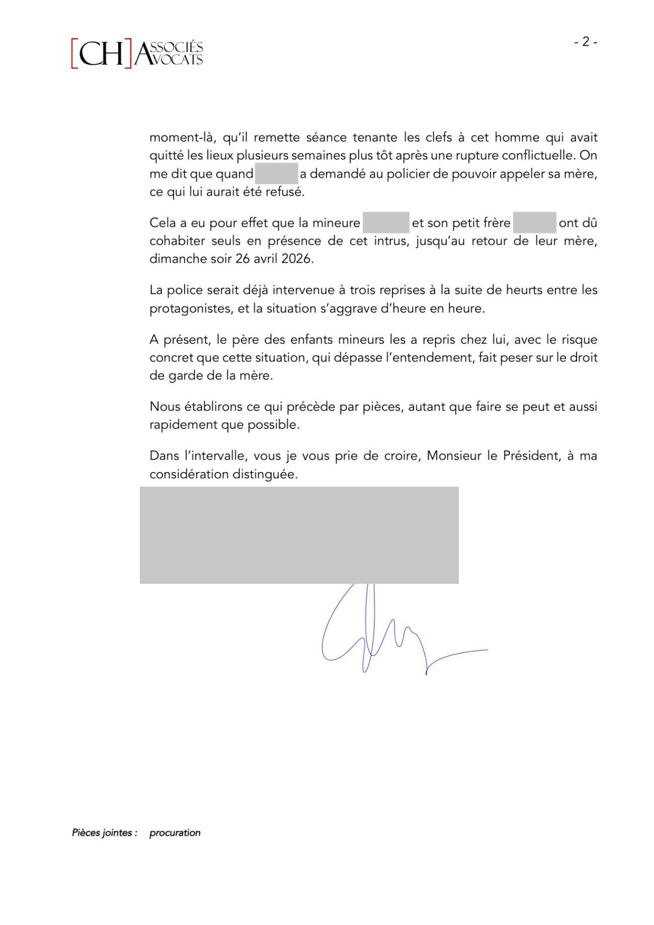 Notre constitution au Tribunal des baux et loyers, page 2