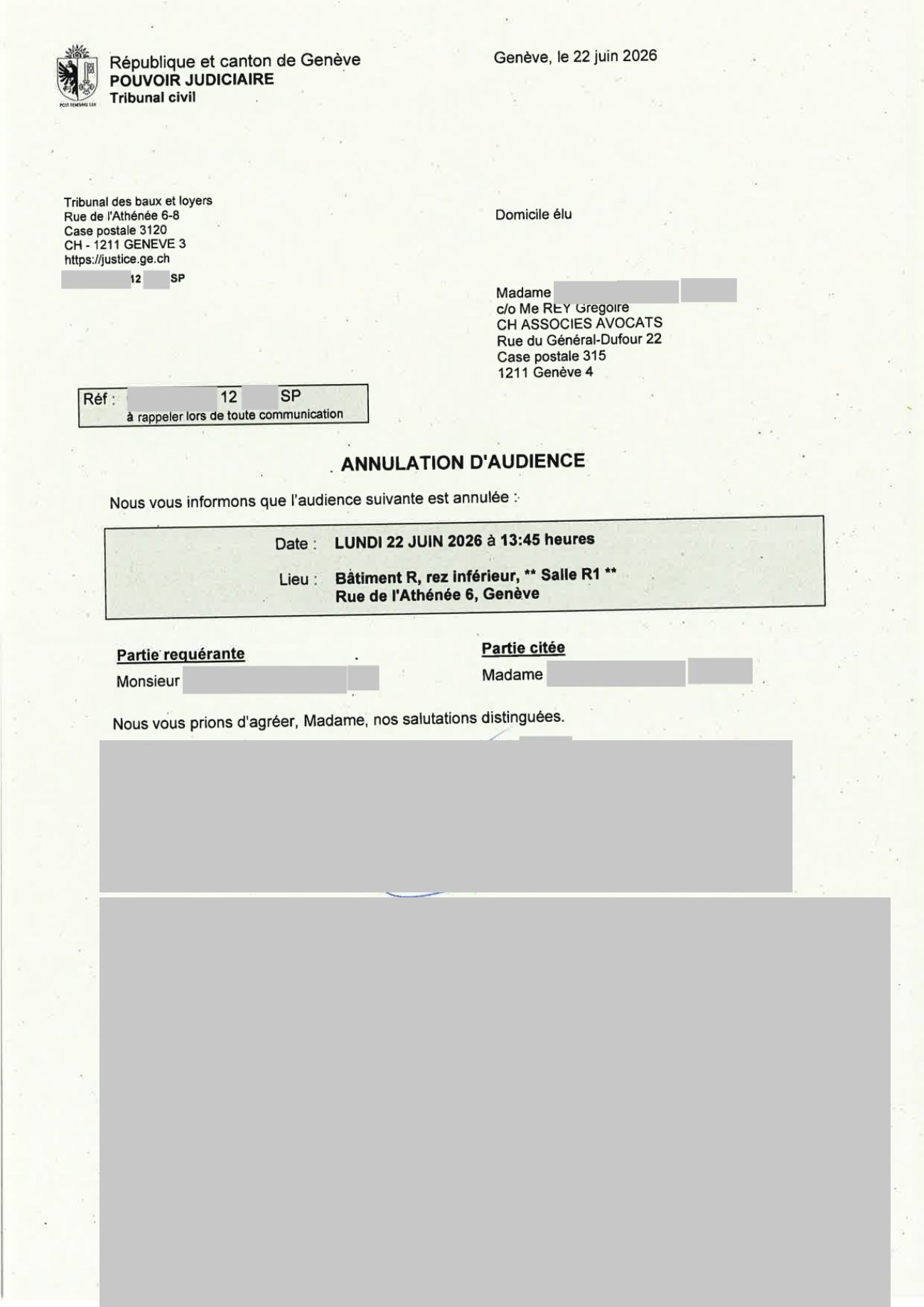 Jugement rayant la cause du rôle, page 4