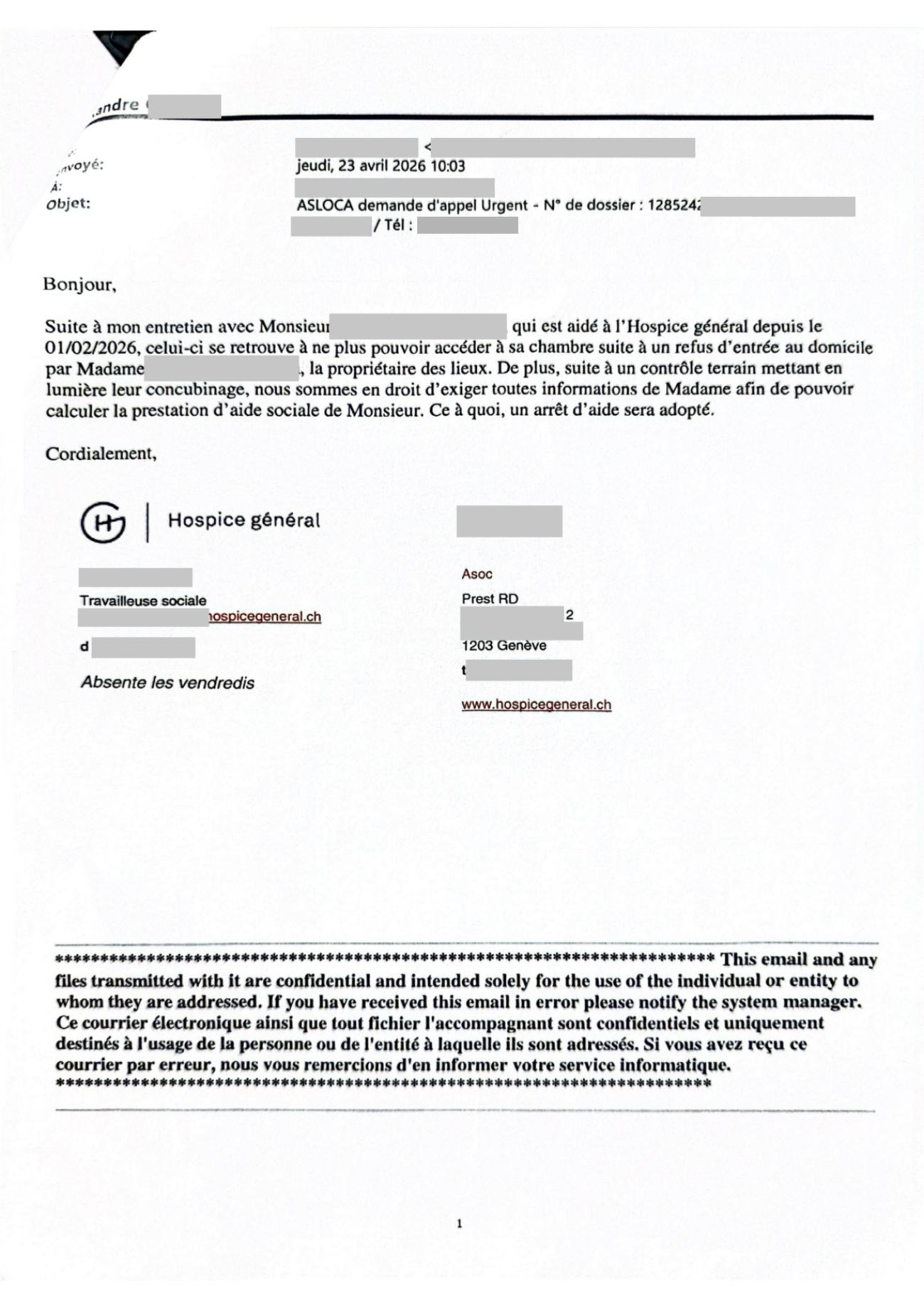Requête de mesures superprovisionnelles de la partie adverse, et son chargé de pièces, page 22
